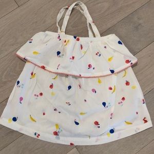 Joules cotton fruit design flounce halter. Sz 7/8.
